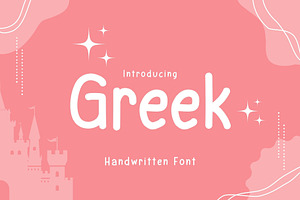 Greek Handwritten Font