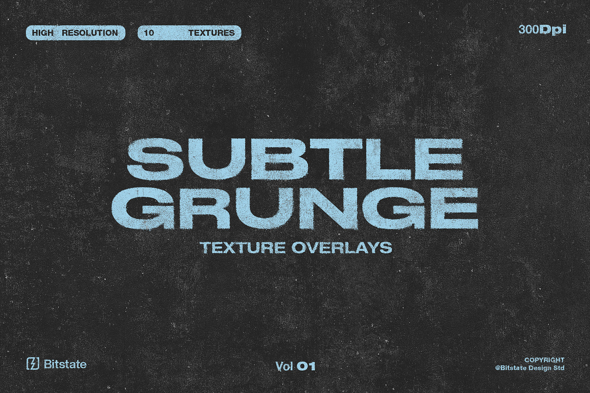 Subtle Grunge Textures, a Texture Graphic by Bitstate Design (Photo 4 of 4)
