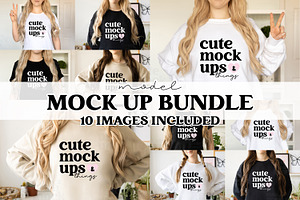 Model Shirt / Sweater Mock Up Bundle