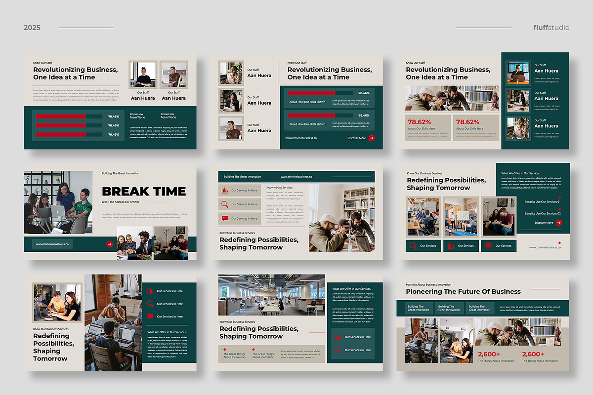 Business Innovation Keynote Template, a Presentation Template by fluffstudio (Photo 3 of 4)