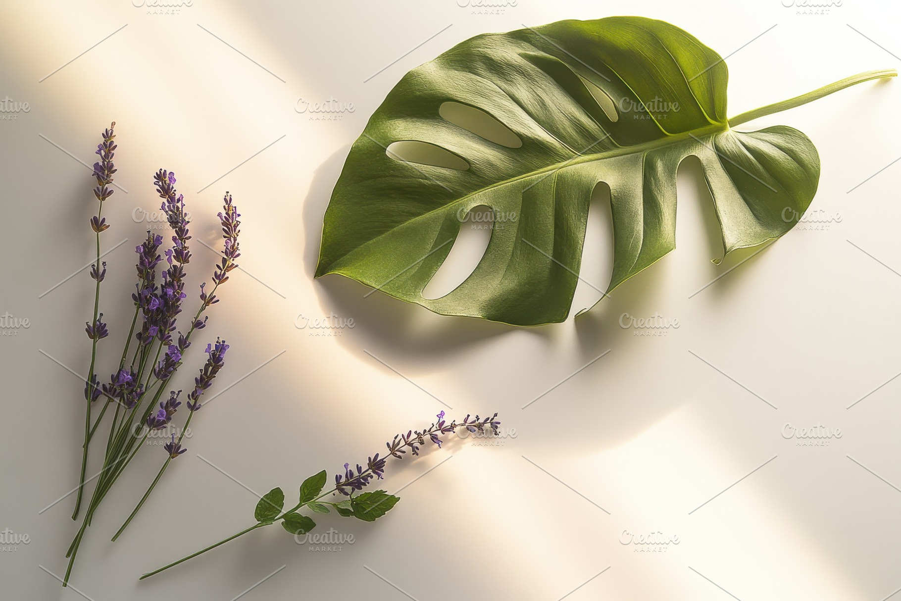 Minimalist Leaves Arranged, a Nature Photo by Virgo Studio