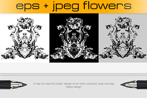 Vector Flowers, Ornaments