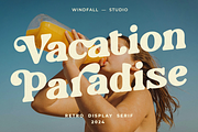 Vacation Paradise - Modern Retro, a Serif Font by Windfall Co (Thumbnail 1 of 10)