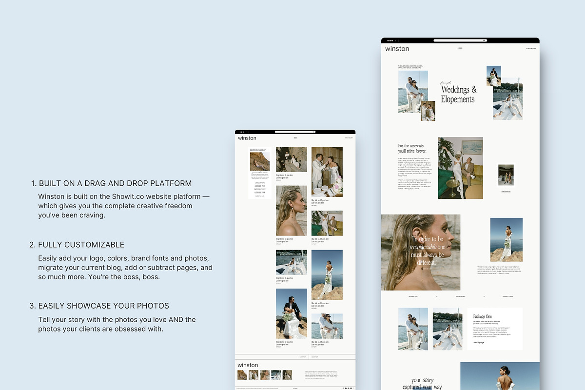 Minimal Showit Website Template, an App Template by Seventh Made (Photo 2 of 4)