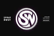 Dust Spray Logo Text Effect Mockup, a Layer Style Add-On by studiogstock (Thumbnail 1 of 2)