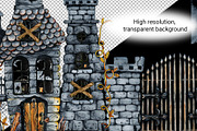 Happy Halloween clipart and paper, a Decorative Illustration by Artmanata (Thumbnail 4 of 16)