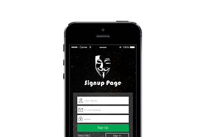 App UI-Login / Signup Screen