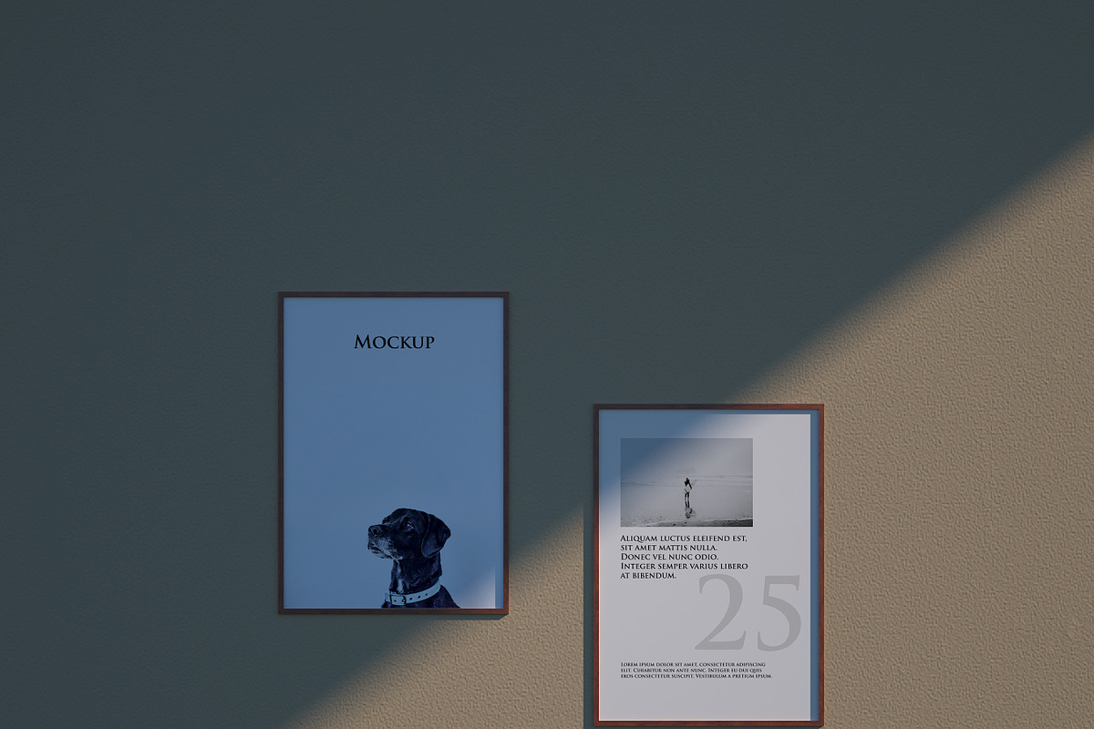 Set of Poster Frame Mockups, a Print Template by StyleMockups (Photo 6 of 11)