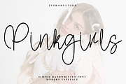 Pinkgirls, a Handwritten Font by FreshTypeINK (Thumbnail 1 of 8)