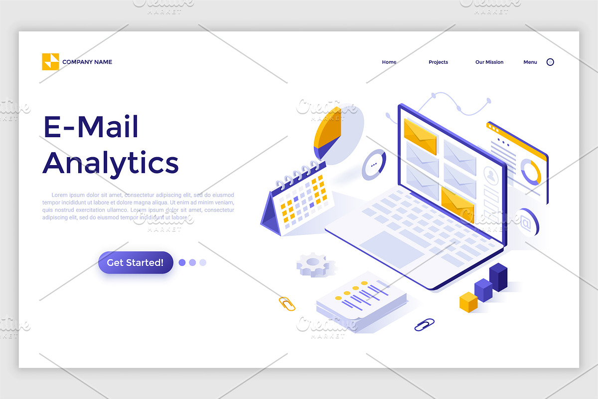 Isometric Solutions Mini. Part 13, a Templates & Theme by Andrew Kras Design (Photo 3 of 15)