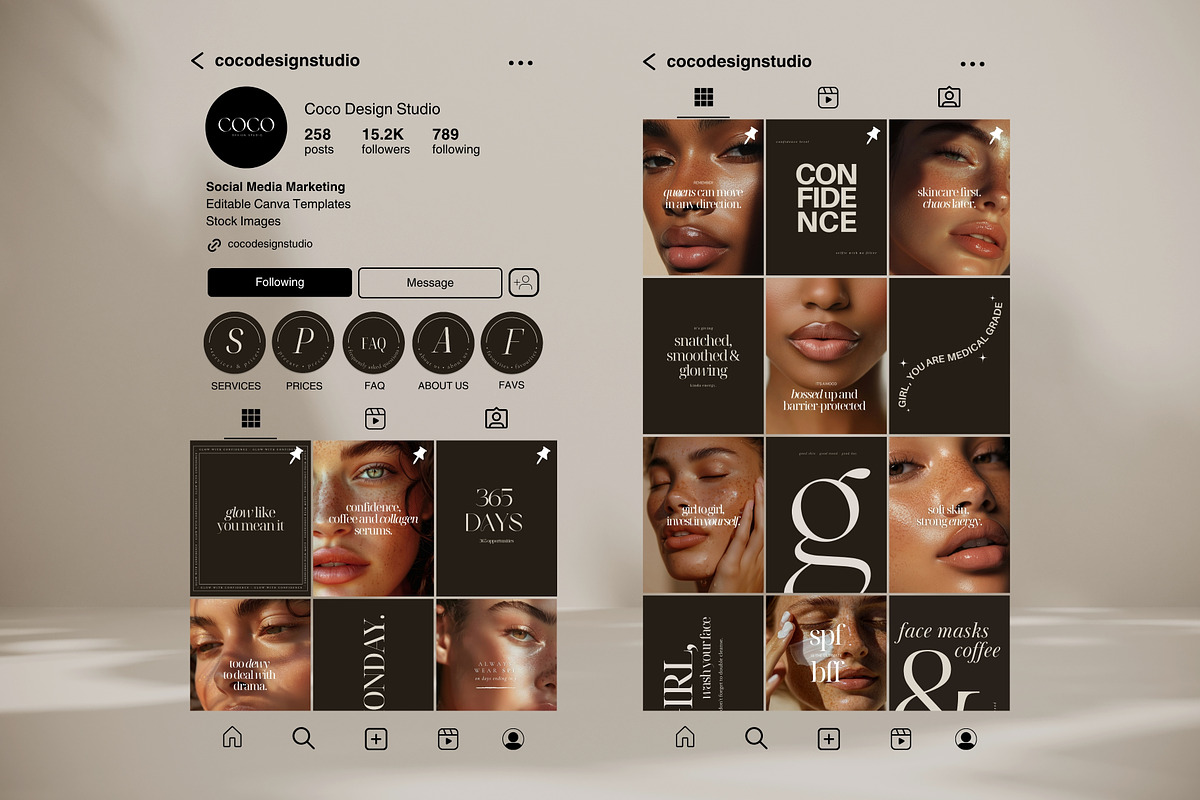 Beauty Skincare Instagram Quotes, a Social Media Template by COCO Designs (Photo 16 of 17)