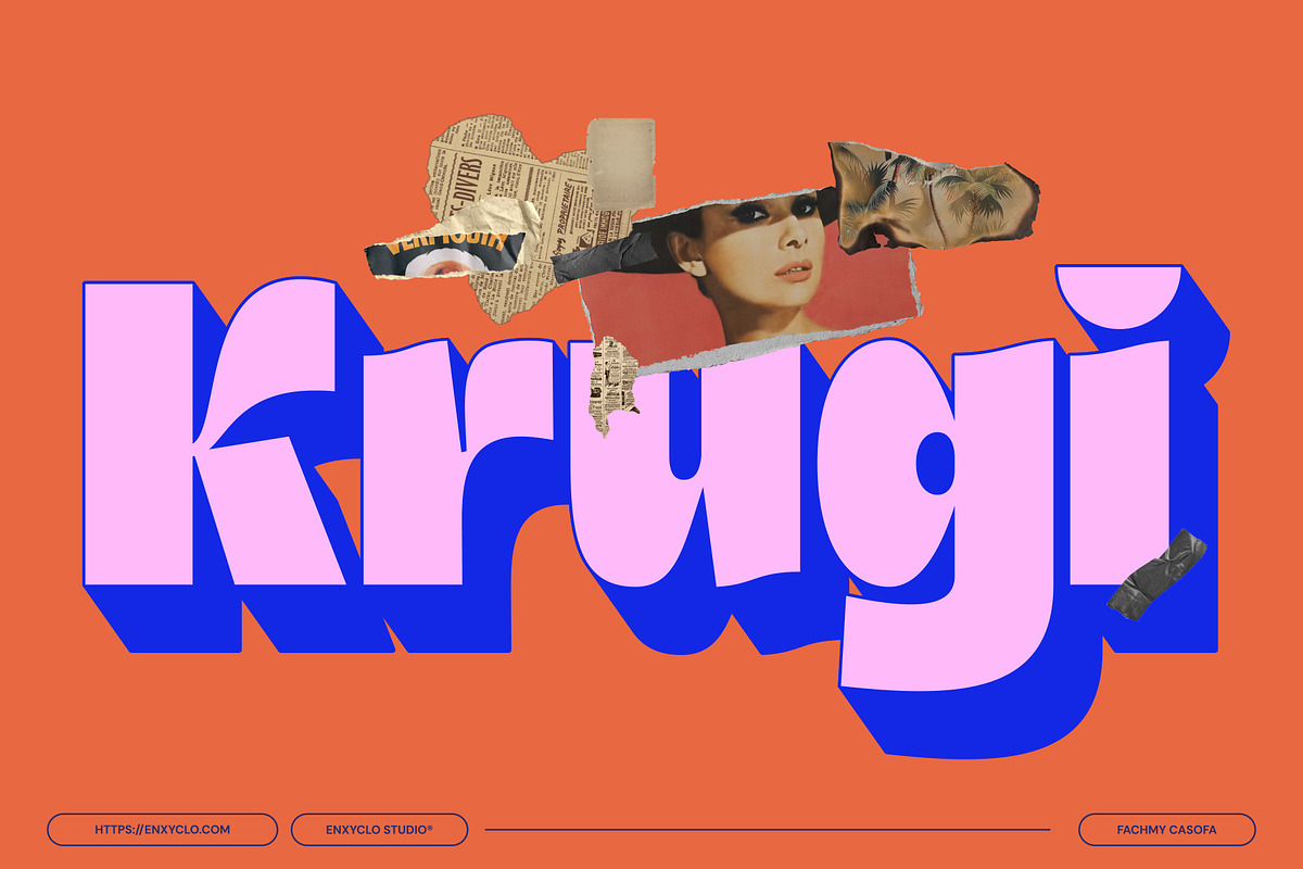 Ragikon - Playful & Chunky Font, a Sans Serif Font by Enxyclo Studio (Photo 4 of 17)
