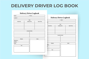 Delivery Driver Journal KDP Interior