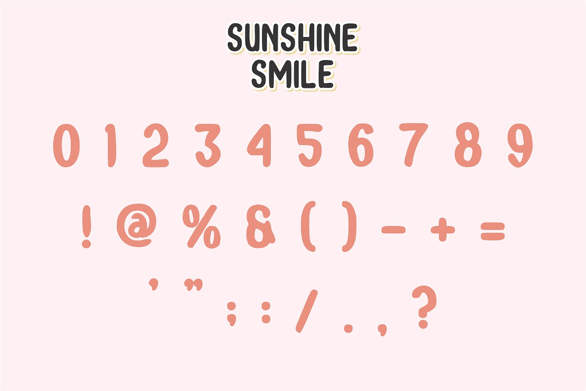 Sunshine Smile, a Sans Serif Font by Limited.studio (Photo 5 of 7)