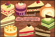 Cakes & Desserts Clip Art, a Food Illustration by Cynthia Arre (Thumbnail 1 of 4)