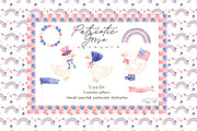 4th of July Patriotic Goose cliparts, an Illustration by TheHappyGiftArt (Thumbnail 1 of 10)