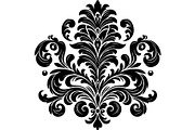 Baroque Black Floral Ornament Set, an Object Graphic by Designer_Momina (Thumbnail 12 of 13)