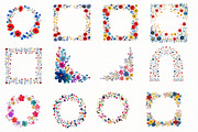 Watercolor folk art floral wreath, an Illustration by Designworld (Thumbnail 5 of 8)