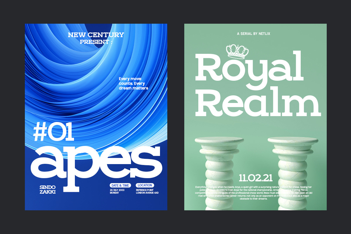 GC Regain - Display Bold Slab Serif, a Slab Serif Font by Glyphonic (Photo 9 of 15)