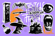 Retro halftone Halloween collection, a Texture Illustration by Lana Sham (Thumbnail 8 of 20)
