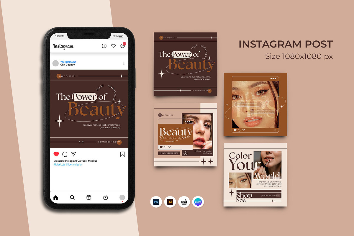 Minimalist Beauty Make Up Instagram, a Social Media Template by Artnivora.Std (Photo 1 of 2)