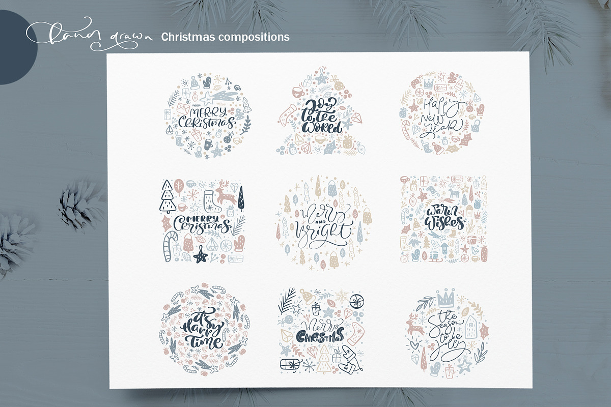 Merry Christmas nordic, an Object Graphic by Happy Letters (Photo 8 of 15)