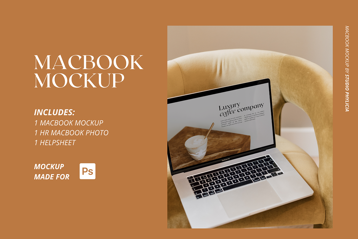 Macbook Mockup, TERRA 25, an iPhone Mockup by Studio Phylicia (Photo 1 of 3)