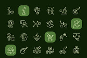 Bio Icons Art Set, an Outline Icon by Prosymbols (Thumbnail 7 of 8)