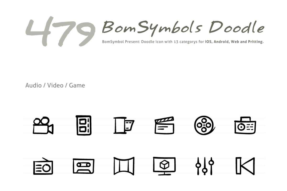479 BomSymbol Doodle, an Icon by BomSymbols (Photo 6 of 6)