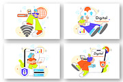 10 Global Digital Transformation, a Technology Illustration by denayunebgt (Thumbnail 3 of 4)
