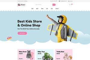 Kids Toys Store Website Template