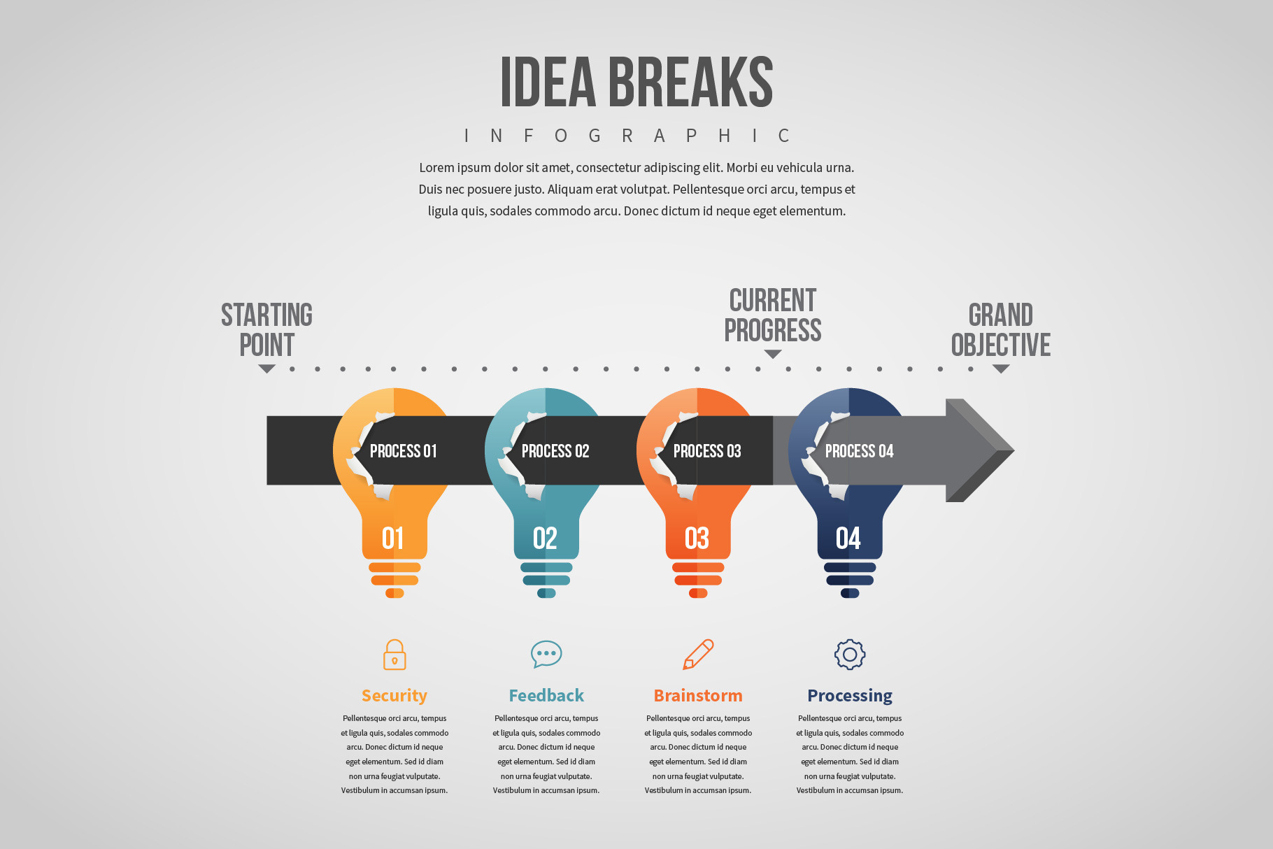 Idea Breaks Infographic, a Templates & Theme by h.utomo