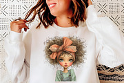 Quirky Valentine Day Girl Clipart, an Illustration by SinaCreation (Thumbnail 9 of 11)