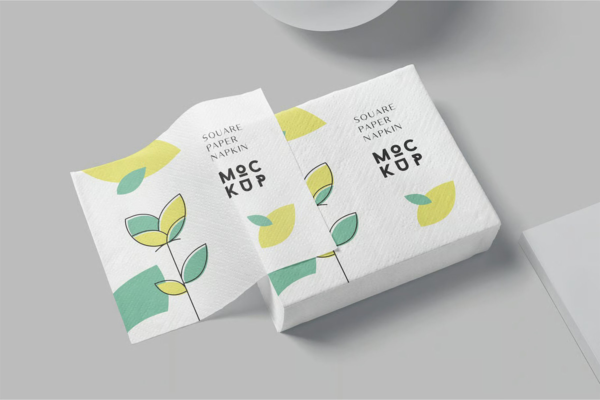 Paper Napkin Mockup, a Household Mockup by megostudi0 (Photo 6 of 6)