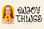 Enjoy Things - Modern Typeface, a Font by Illushvara Design (Thumbnail 1 of 7)