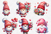 Sweet Valentine's Day Gnome Clipart, an Illustration by Designworld (Thumbnail 5 of 6)