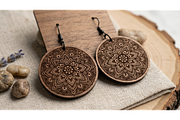 Mandala Earring SVGn, an Object Graphic by hafijul (Thumbnail 10 of 11)