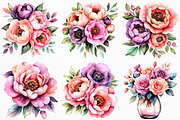 Watercolor Mother's Day Flower PNG, an Illustration by Craft Nest (Thumbnail 5 of 10)