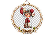 Whimsical Old Lady Birthday Clipart, an Illustration by DreamArtGraphic (Thumbnail 5 of 8)