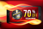 Black Friday 70% Flyer Template, a Flyer Template by VADISH ZAINER (Thumbnail 2 of 2)