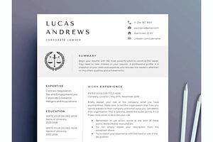 Paralegal resume template for lawyer, a Resume Template by Climbwithelevator
