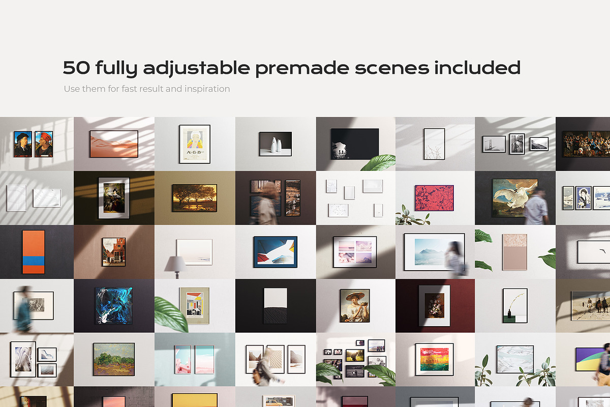 50 frame mockup bundle creator kit, a Household Mockup by FoundImages (Photo 4 of 54)