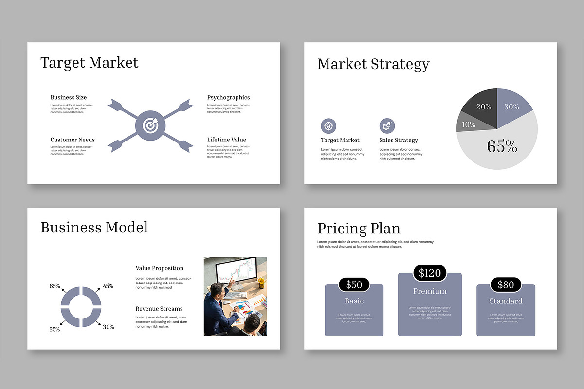 Business Plan Presentation Template, a Presentation Template by Mighty-Slide (Photo 4 of 5)