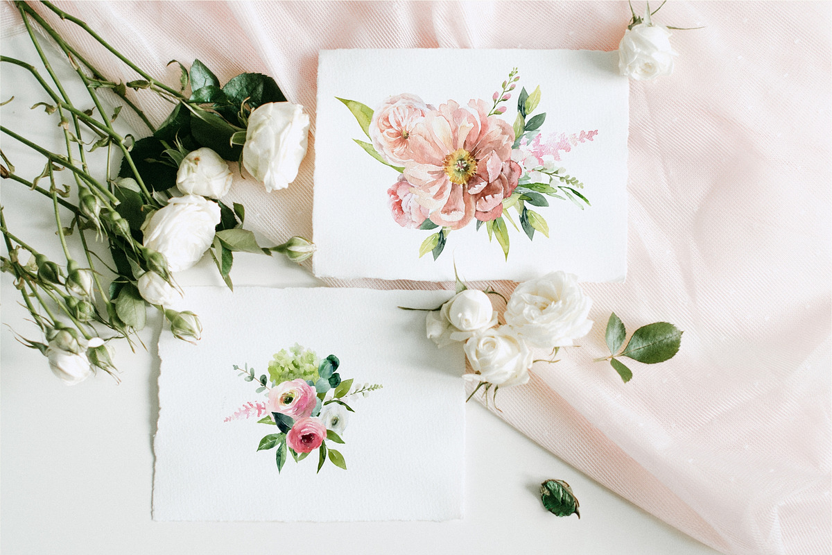 SPRING collection - watercolor set, a Decorative Illustration by Youksy (Photo 3 of 9)