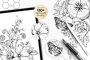 130 Tattoo Procreate Brushes, a Brush Add-On by LaurenceVArtiste (Thumbnail 8 of 10)