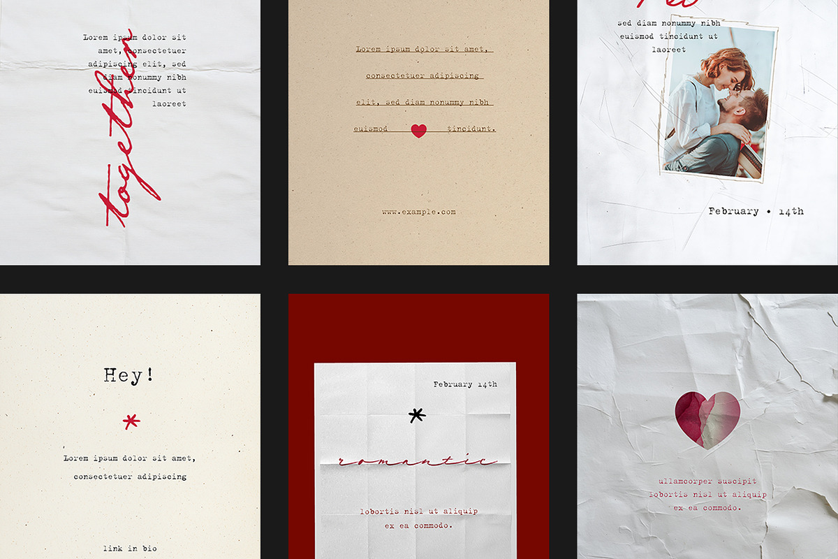 Valentine Social Media Posts, a Social Media Template by Filip Studio (Photo 8 of 8)