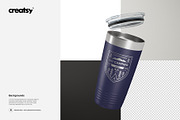 20oz Stainless Steel Tumbler Mockup, a Cups & Container Mockup by creatsy5 (Thumbnail 15 of 17)