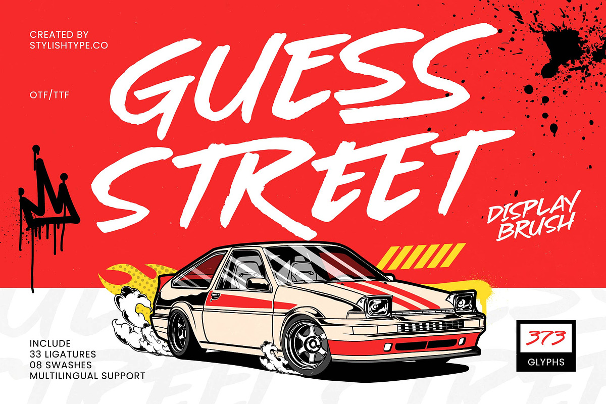 Guess Street Display Brush Font, a Script Font by stylishtype.co (Photo 1 of 15)