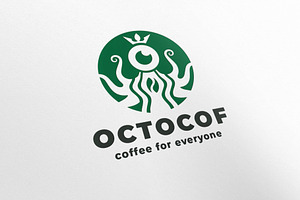 Octocof Coofee Pro Branding Logo