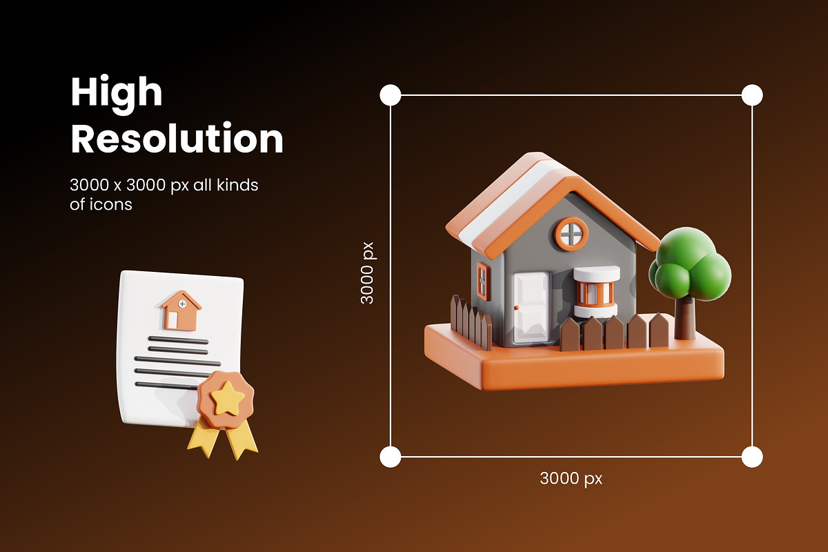 Real Estate 3D Icon Pack, a 3D by Home Studio (Photo 3 of 6)